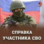 В центре "Мои документы" доступна справка об участии в специальной военной операции.