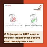 С 5 февраля 2025 года в России заработал реестр контролируемых лиц