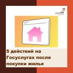 5 действий на госуслугах после покупки жилья